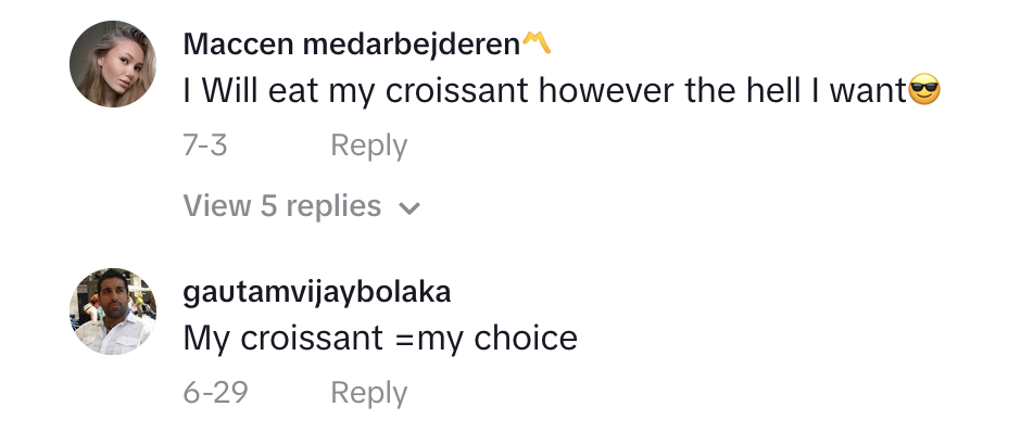 TikTok comment